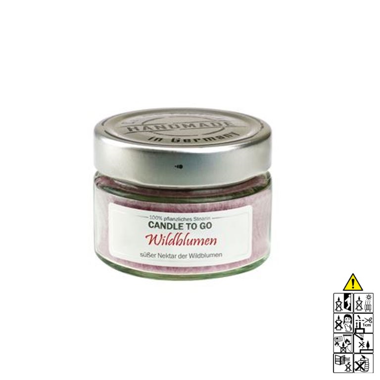 Hochwertige Duftkerze von Candle Factory Candle to Go Wildblumen g?nstig in Kerzen Online Shop kaufen. Duftkerzen im Glas. Geschenkidee Candle to Go Wildblumen
