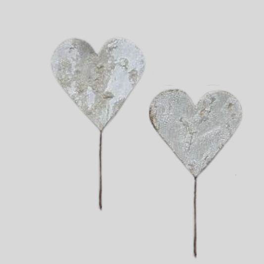 Birkenart Herz am Stiel 42 x 42 mm weiß