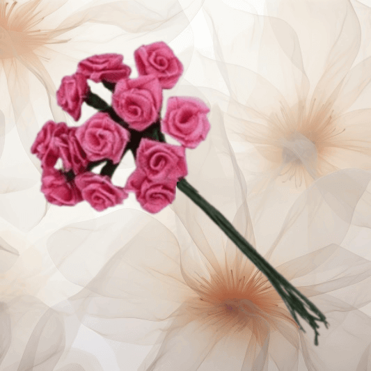Dior-Rose ⌀ 14 mm in rosy für Hochzeitsanstecker - Büscherl