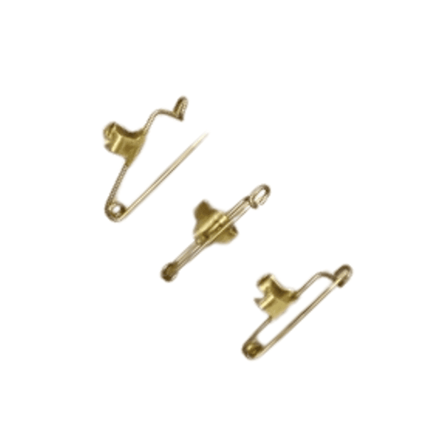 Broschenadel mit Kralle 26 x 8 mm altgold (1 Stück) Broschenadel mit Kralle 26 x 8 mm altgold (1 Stück)