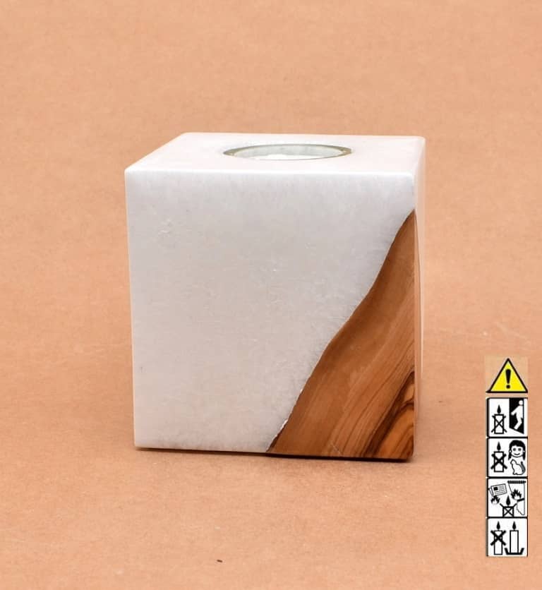 Hochzeitskerze, Kerze mit Holzeinsatz, Teelicht rund, Stearin, im Kerzen online Shop für Hochzeiten bestellen, günstig kaufen.