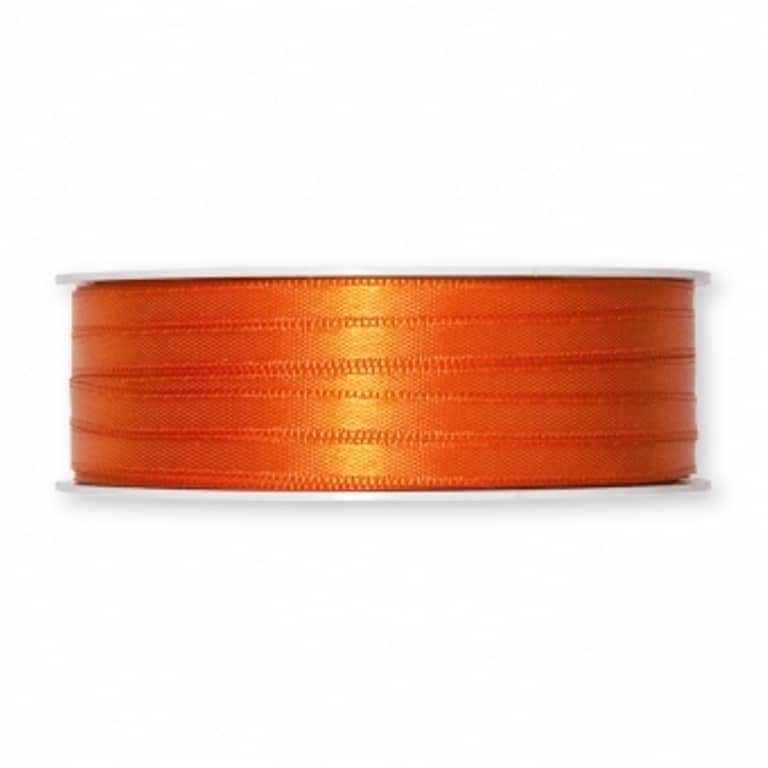 6mm Doppelsatin-Band. Farbe: orange