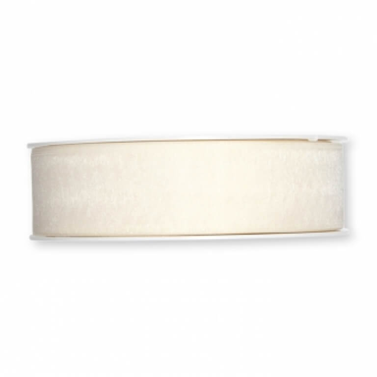 25mm Organzaband / Chiffonband. Farbe: creme 25mm Organzaband / Chiffonband. Farbe: creme