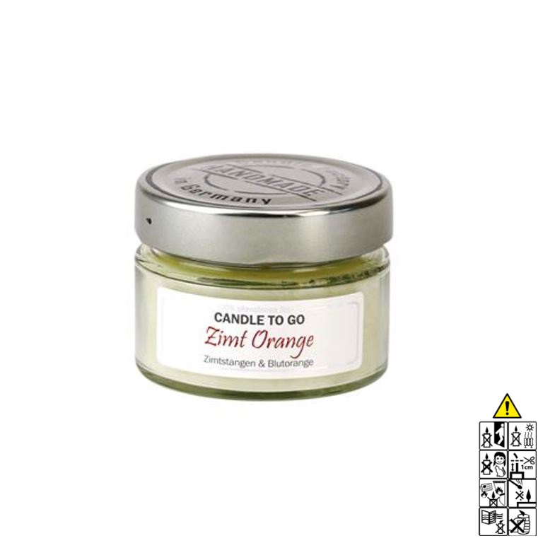 Hochwertige Duftkerze von Candle Factory Candle to Go Zimt Orange g?nstig in Kerzen Online Shop kaufen. Duftkerzen im Glas. Geschenkidee Candle to Go Zimt Orange