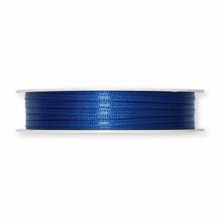 3mm Doppelsatin-Band. Farbe: blau