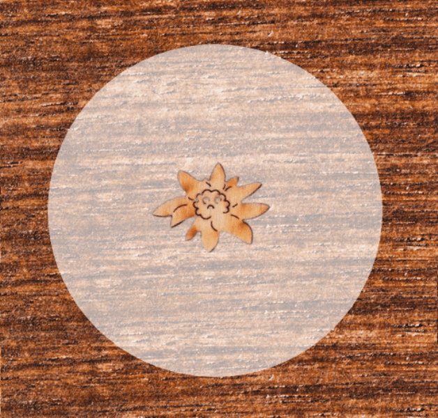 Edelweiß 30 x 22 mm für Hochzeitsanstecker - Büscherl Edelweiß 30 x 22 mm für Hochzeitsanstecker - Büscherl