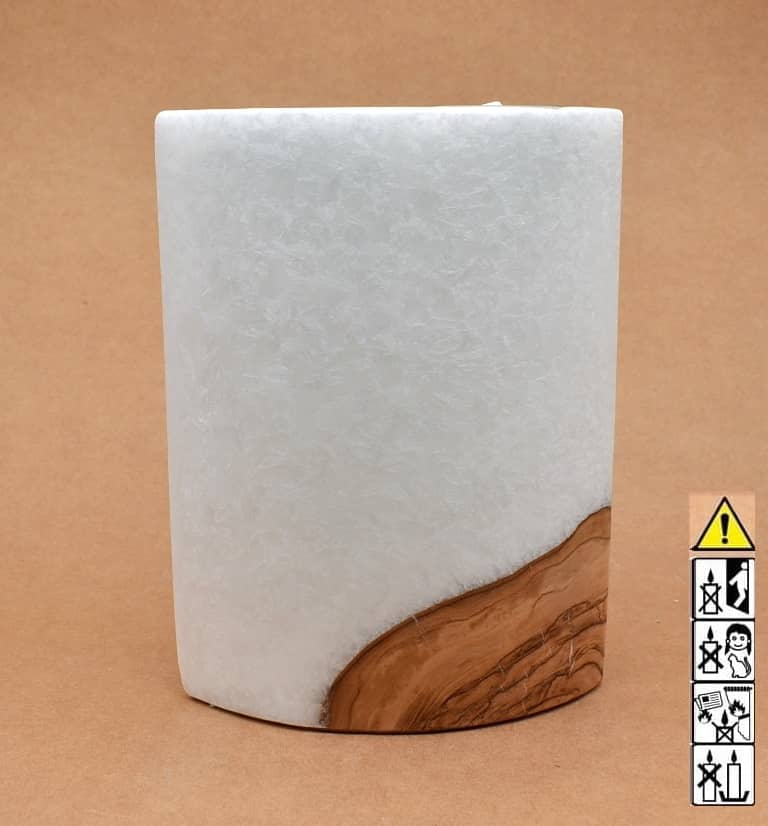 Kerze mit Holzelement, Individuelle, persönliche Hochzeitskerze  Holzkerze, Rund Stearinoptik, Hochzeitskerze mit Teelicht im Kerzen online Shop für Hochzeiten bestellen, günstig kaufen.