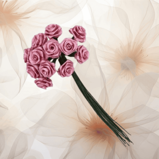Dior-Rose ⌀ 14 mm in altrosa für Hochzeitsanstecker - Büscherl