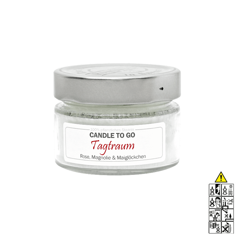 Tagtraum - Candle to Go Reisekerze. Duftkerze im Glas von Candle Factory