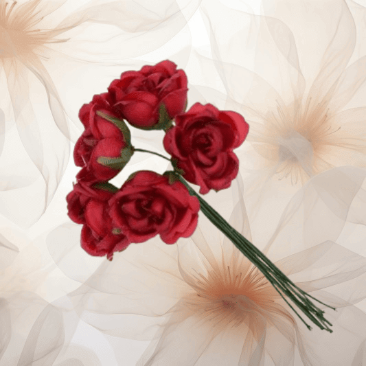 Kletterrose Ø 28 mm in weinrot für Hochzeitsanstecker - Büscherl Kletterrose Ø 28 mm in weinrot für Hochzeitsanstecker - Büscherl