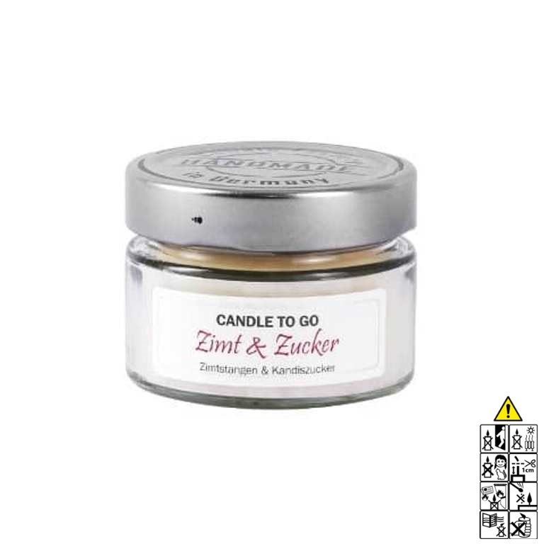 Hochwertige Duftkerze von Candle Factory Zimt und Zucker Candle to Go im Glas g?nstig in Kerzen Online Shop kaufen. Duftkerzen im Glas. Geschenkidee Zimt und Zucker Candle to Go im Glas 
