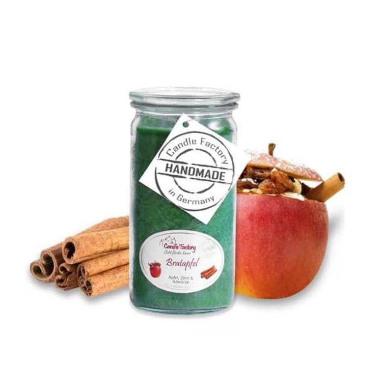 Hochwertige Duftkerze von Candle Factory Bratapfel Mini Jumbo im Glas g?nstig in Kerzen Online Shop kaufen. Duftkerzen im Glas. Geschenkidee Bratapfel Mini Jumbo im Glas