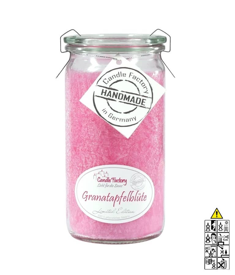 Granatapfelblüte Mini Jumbo hochwertige Duftkerze im Glas "Limited Edition Granatapfelblüte Mini Jumbo hochwertige Duftkerze im Glas "Limited Edition