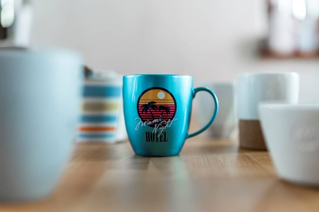 Große Tasse Druckflächen bedrucken mit Logo oder Grafik als Werbegeschenk, Werbeartikel oder Werbemittel