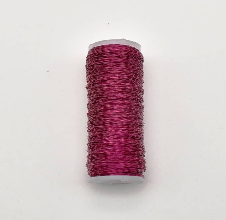 Bouillon Effektdraht 0,3 mm 100g (ca. 140m) Farbe: Pink