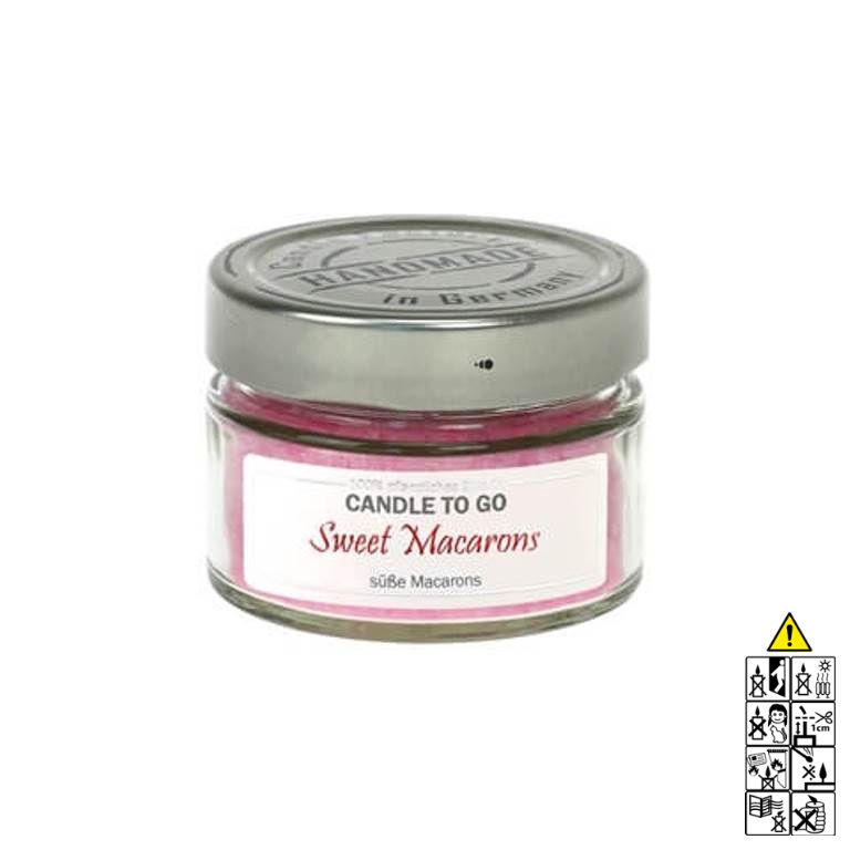 Hochwertige Duftkerze von Candle Factory Candle to Go sweet Macarons g?nstig in Kerzen Online Shop kaufen. Duftkerzen im Glas. Geschenkidee Candle to Go sweet Macarons