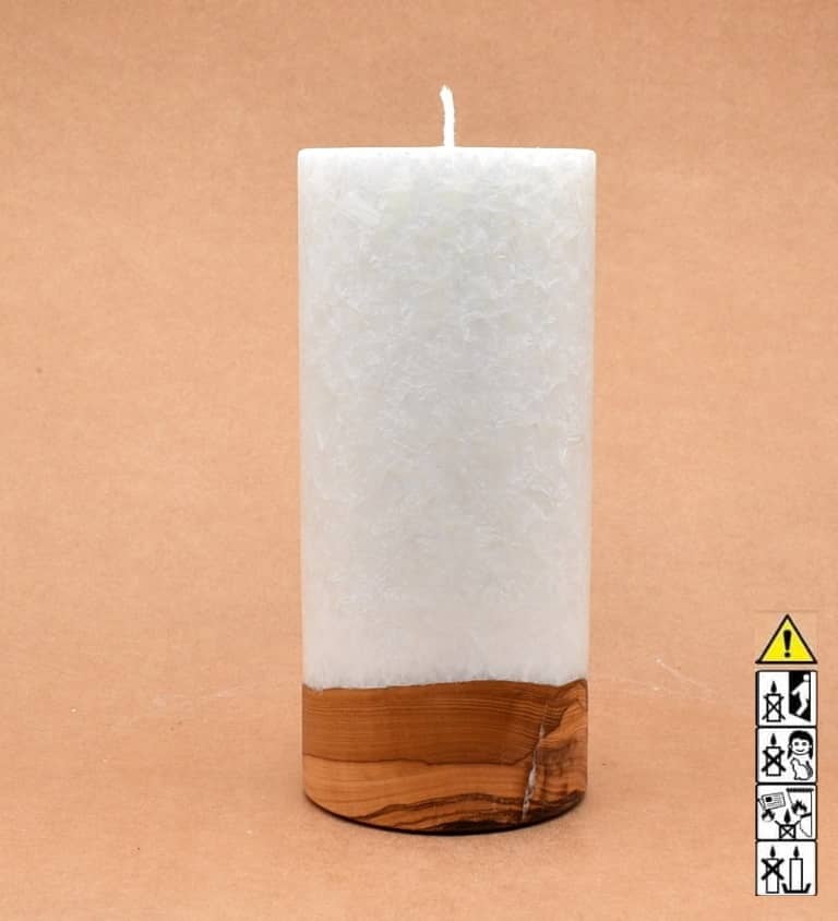 Hochzeitskerze, Kerze mit Holzeinsatz, Teelicht rund, Stearin, im Kerzen online Shop für Hochzeiten bestellen, günstig kaufen.