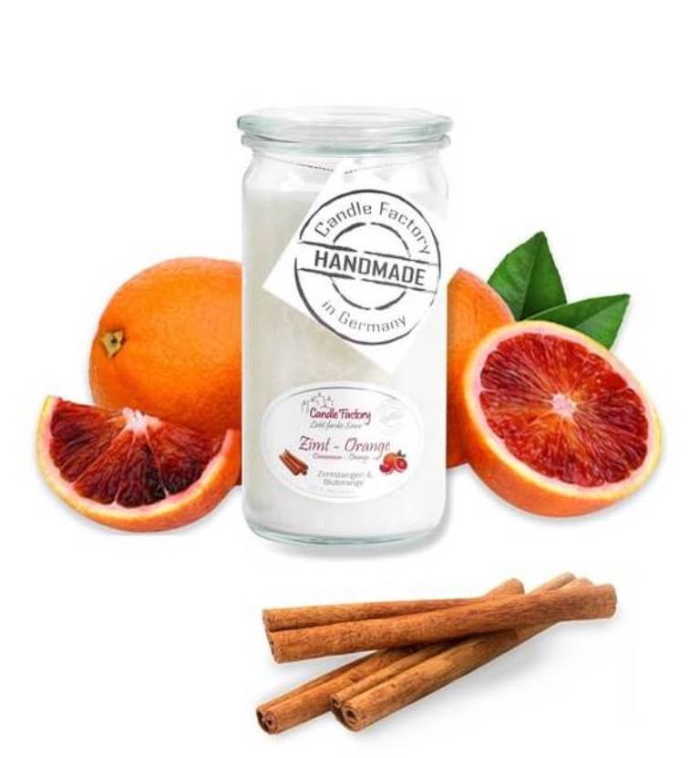 Hochwertige Duftkerze von Candle Factory Zimt Orange Mini Jumbo im Glas g?nstig in Kerzen Online Shop kaufen. Duftkerzen im Glas. Geschenkidee Zimt Orange Mini Jumbo im Glas