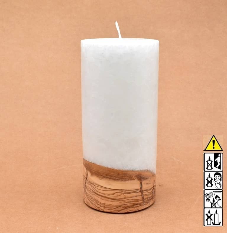 Hochzeitskerze, Kerze mit Holzeinsatz, Teelicht rund, Stearin, im Kerzen online Shop für Hochzeiten bestellen, günstig kaufen.