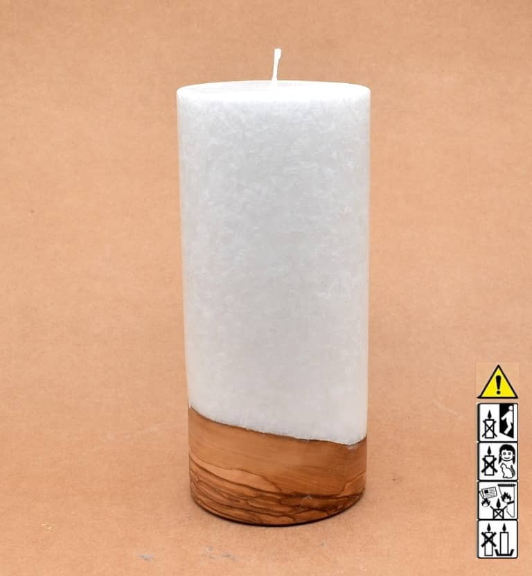 Hochzeitskerze, Kerze mit Holzeinsatz, Teelicht rund, Stearin, im Kerzen online Shop für Hochzeiten bestellen, günstig kaufen.