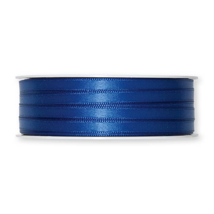 6mm Doppelsatin-Band. Farbe: blau