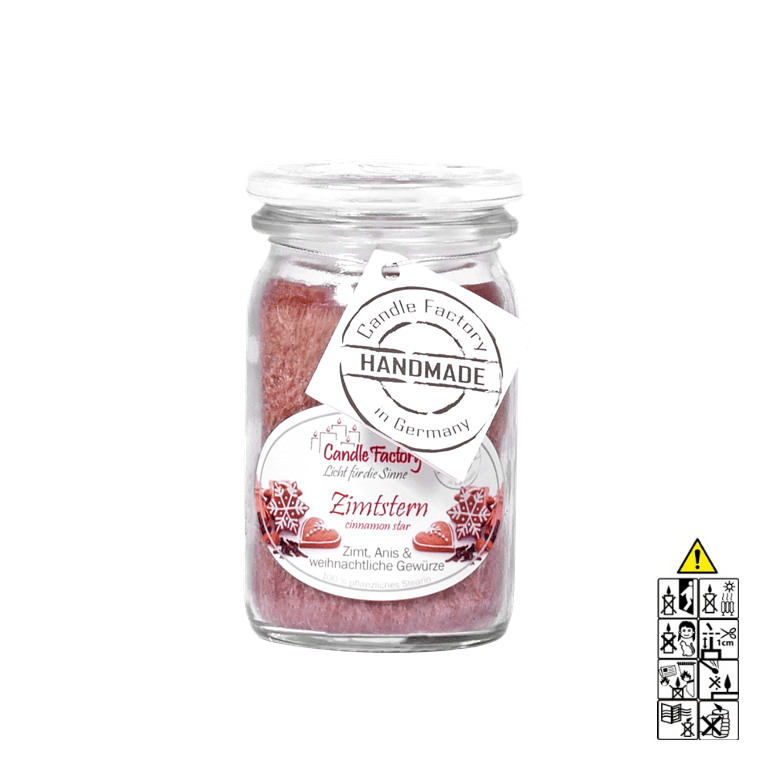 Zimtstern - Baby Jumbo Duftkerze im Glas von Candle Factory