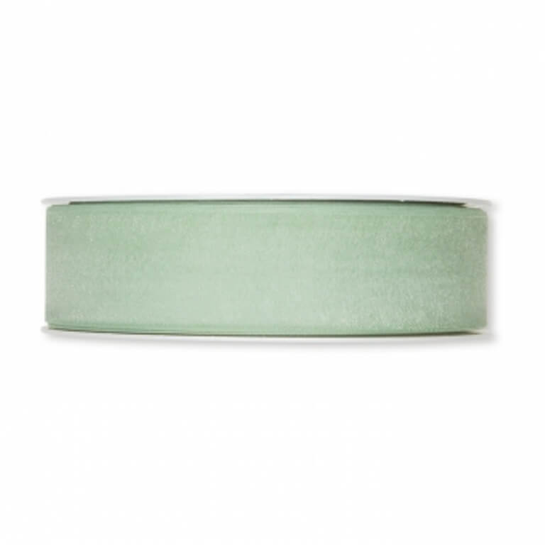 25mm Organzaband / Chiffonband. Farbe: mint