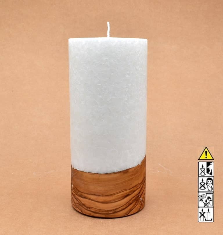 Hochzeitskerze, Kerze mit Holzeinsatz, Teelicht rund, Stearin, im Kerzen online Shop für Hochzeiten bestellen, günstig kaufen.