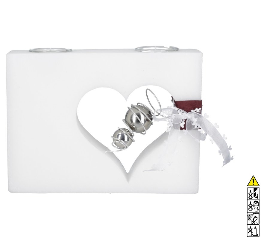 Premium Hochzeitskerze mit Kugeln / Teelichter Premium Hochzeitskerze mit Kugeln / Teelichter