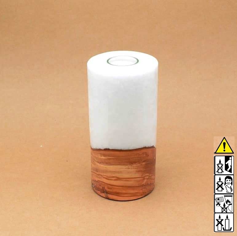 Kerze mit Holz, Teelicht, Unikat Holzkerze, Individuelle runde Hochzeitskerze mit Holz, Holzelementen Hochzeitskerze, Kerze mit Holzeinsatz, Teelicht rund, Stearin, mit Individuelle, perönliche Hochzeitskerze  im Kerzen online Shop für Hochzeiten bestellen, günstig kaufen.