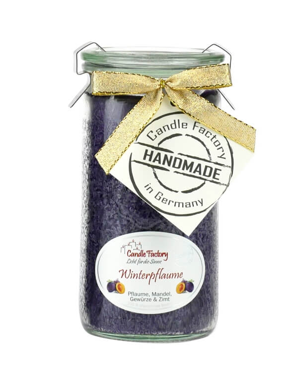 Hochwertige Duftkerze von Candle Factory Winterpflaume Mini Jumbo im Glas g?nstig in Kerzen Online Shop kaufen. Duftkerzen im Glas. Geschenkidee Winterpflaume Mini Jumbo im Glas 