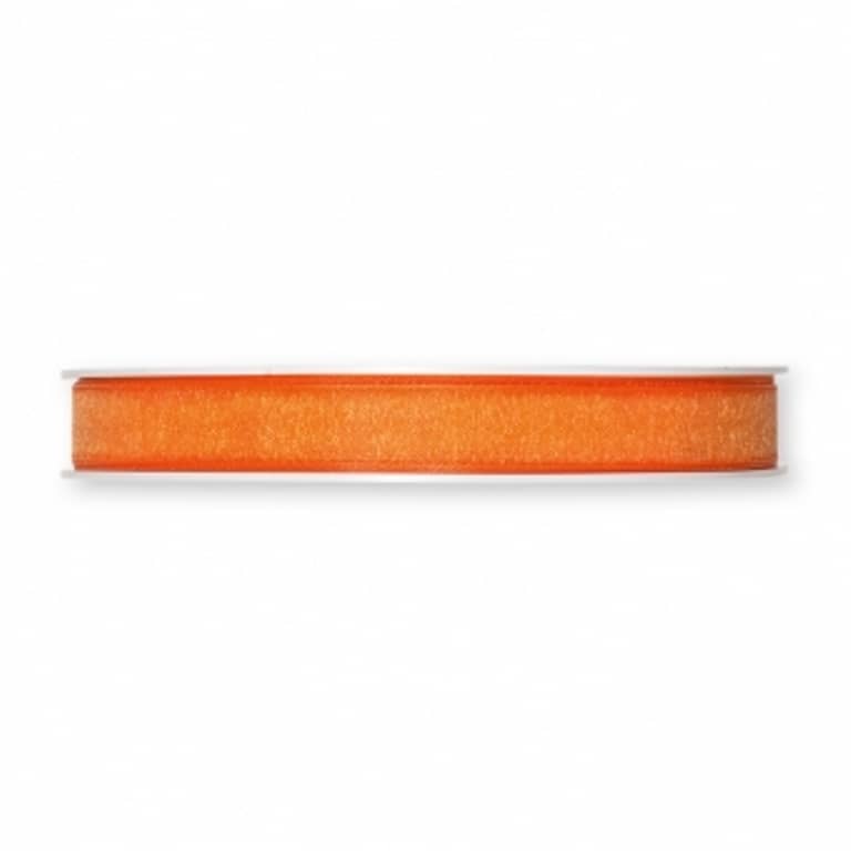 10mm Organzaband / Chiffonband. Farbe: orange 10mm Organzaband / Chiffonband. Farbe: orange