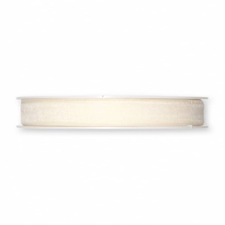 10mm Organzaband / Chiffonband. Farbe: creme 10mm Organzaband / Chiffonband. Farbe: creme