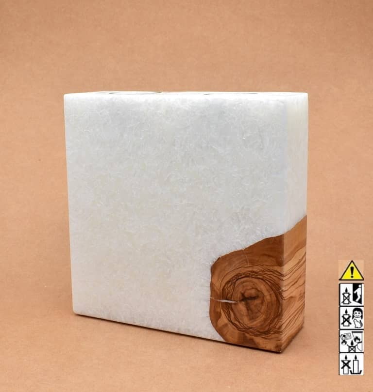 Hochzeitskerze, Kerze mit Holzeinsatz, Teelicht rund, Stearin, im Kerzen online Shop für Hochzeiten bestellen, günstig kaufen.