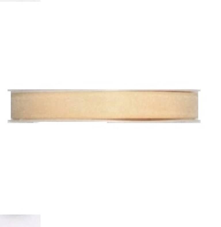 10mm Organzaband / Chiffonband. Farbe: vanille 10mm Organzaband / Chiffonband. Farbe: vanille