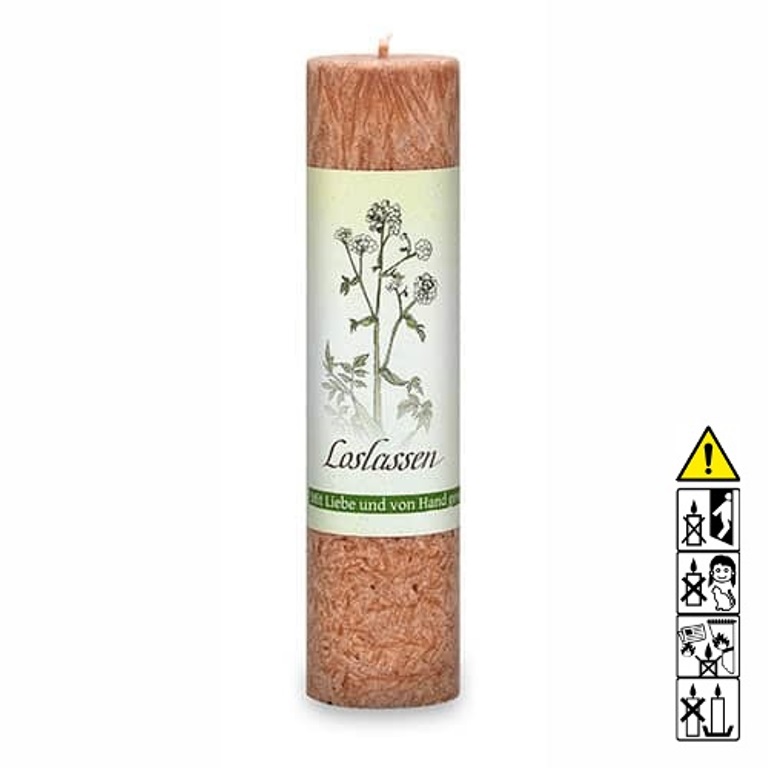Allgäuer Heilkräuterkerze Loslassen Allgäuer Heilkräuterkerze zum Thema Loslassen in unserem Kerzen Online Shop kaufen. Als Geschenk für Sie oder Ihn. 100% Vegane Kerze. Hergestellt aus Olivenöl.