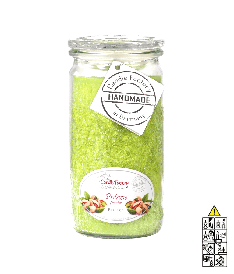 Pistazie Mini Jumbo hochwertige Duftkerze im Glas