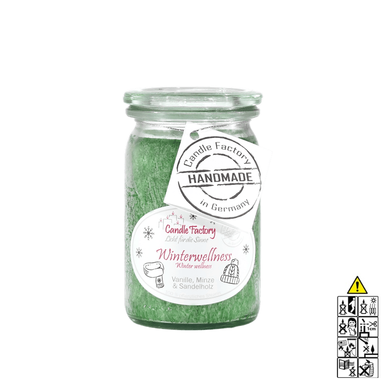 Winterwellness - Baby Jumbo Duftkerze im Glas von Candle Factory