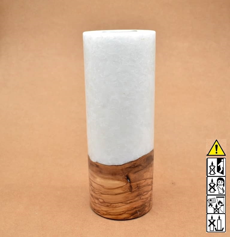 Hochzeitskerze, Kerze mit Holzeinsatz, Teelicht rund, Stearin, mit Individuelle, perönliche Hochzeitskerze  im Kerzen online Shop für Hochzeiten bestellen, günstig kaufen.