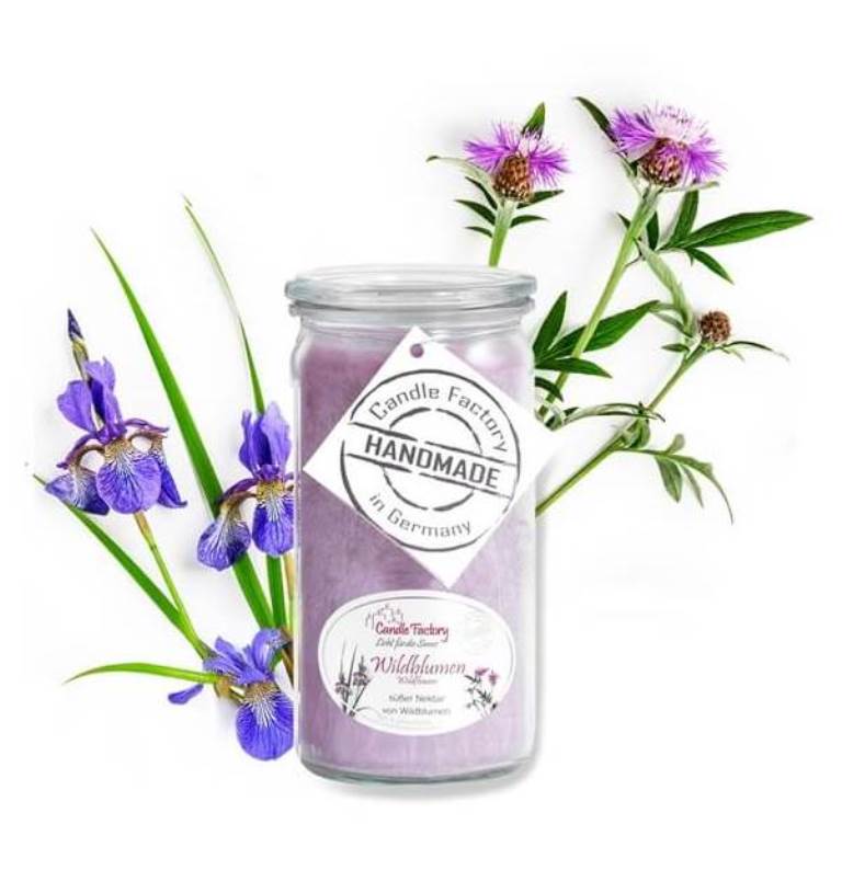 Hochwertige Duftkerze von Candle Factory Wildblumen Mini Jumbo im Glas g?nstig in Kerzen Online Shop kaufen. Duftkerzen im Glas. Geschenkidee Wildblumen Mini Jumbo im Glas