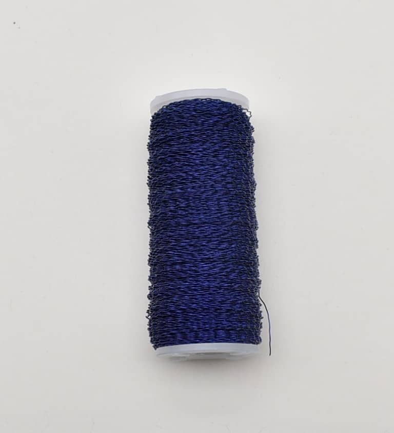 Bouillon Effektdraht 0,3 mm 100g (ca. 140m) Farbe: Blau