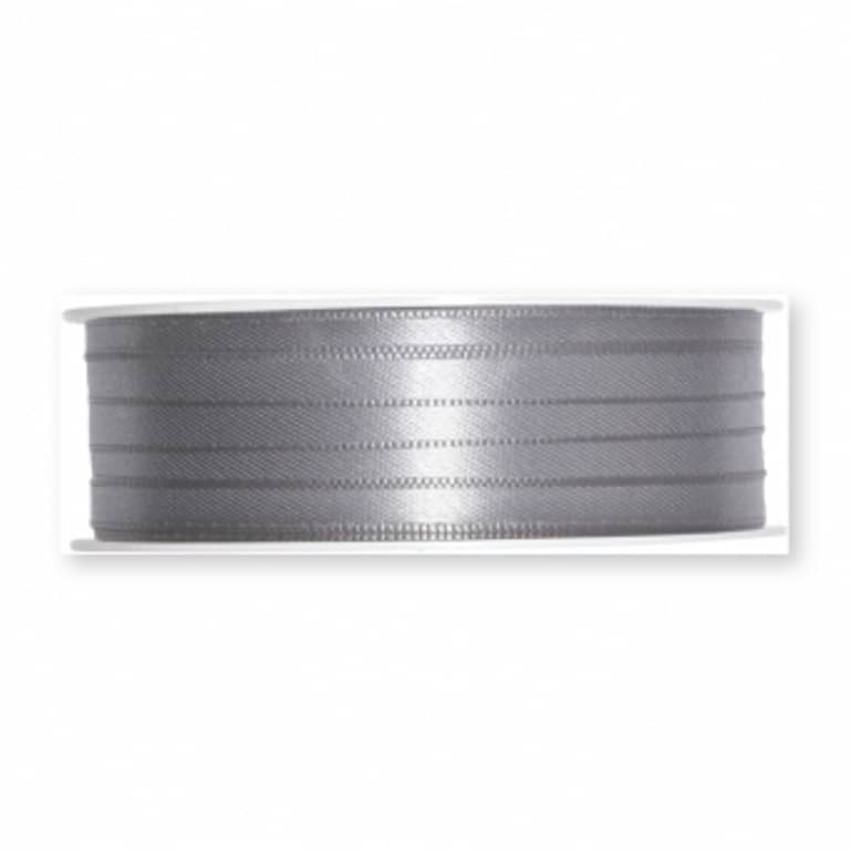 6mm Doppelsatin-Band. Farbe: grau