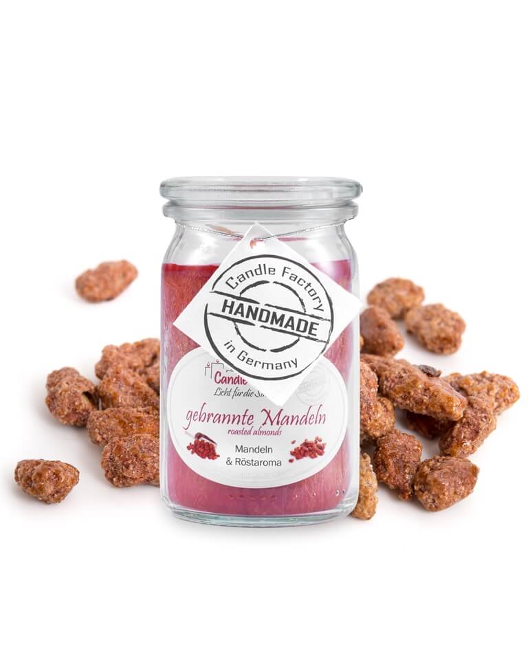 Hochwertige Duftkerze von Candle Factory Baby Mini Jumbo braun mit dem Duft gebrannte Mandeln im Glas g?nstig in Kerzen Online Shop kaufen. Duftkerzen im Glas. Geschenkidee Baby Mini Jumbo braun mit dem Duft gebrannte Mandeln im Glas