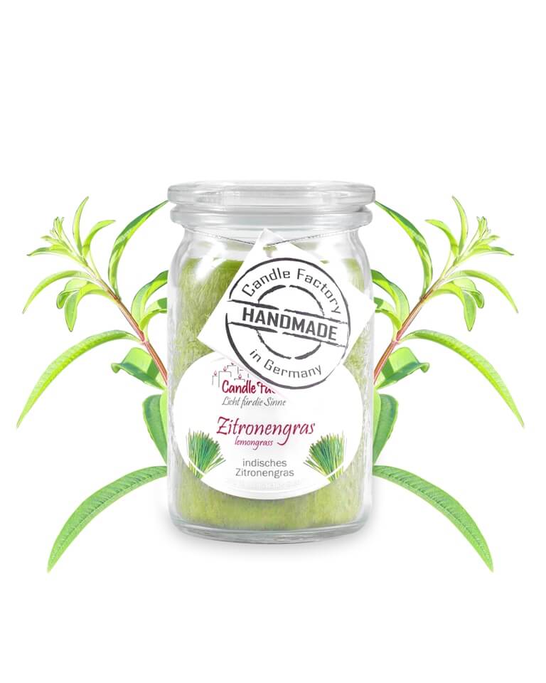 Hochwertige Duftkerze von Candle Factory Zitronengras Baby Jumbo Duftkerze im Glas in der Farbe gr?n g?nstig in Kerzen Online Shop kaufen. Duftkerzen im Glas. Geschenkidee Zitronengras Baby Jumbo Duftkerze im Glas in der Farbe gr?n.