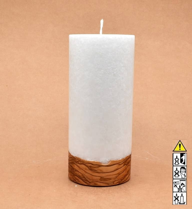 Hochzeitskerze, Kerze mit Holzeinsatz, Teelicht rund, Stearin, im Kerzen online Shop für Hochzeiten bestellen, günstig kaufen.