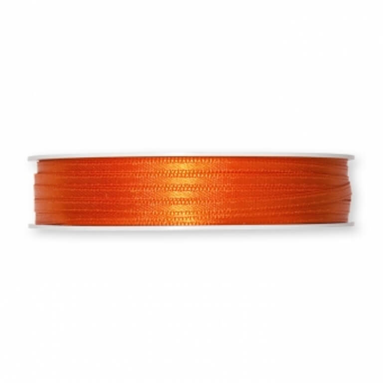 3mm Doppelsatin-Band. Farbe: orange