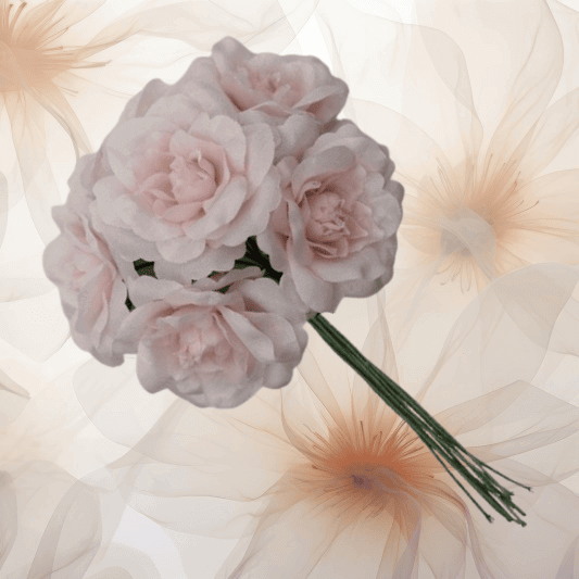 Englische Rose Ø 45 mm in zartrosa für Hochzeitsanstecker - Büscherl Englische Rose Ø 45 mm in zartrosa für Hochzeitsanstecker - Büscherl