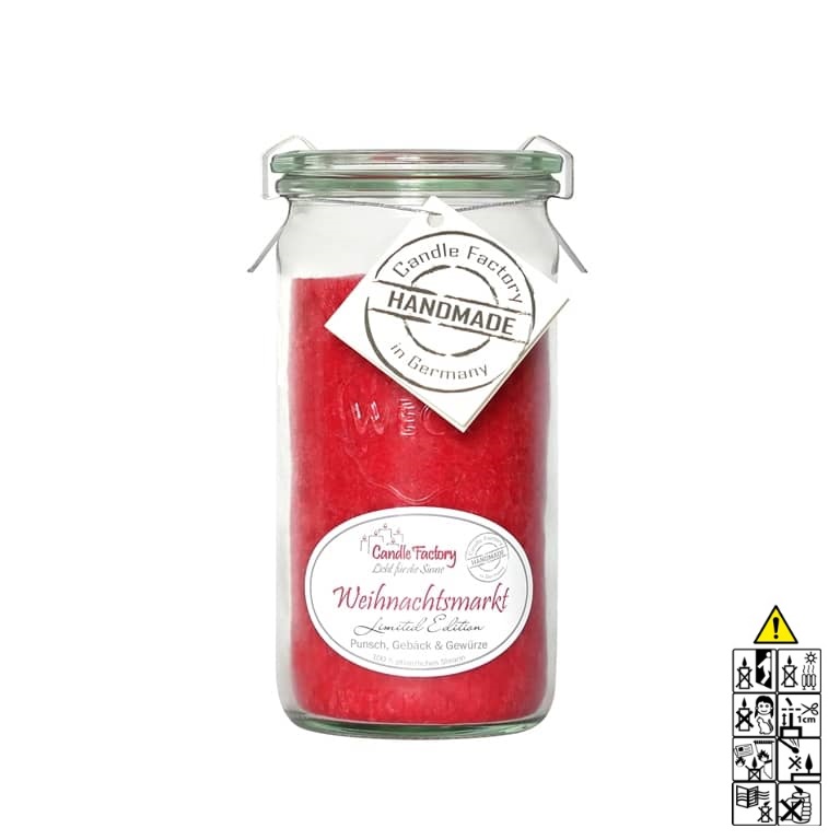 Hochwertige Duftkerze von Candle Factory Weihnachtsmarkt Mini Jumbo im Glas g?nstig in Kerzen Online Shop kaufen. Duftkerzen im Glas. Geschenkidee Weihnachtsmarkt Mini Jumbo im Glas 