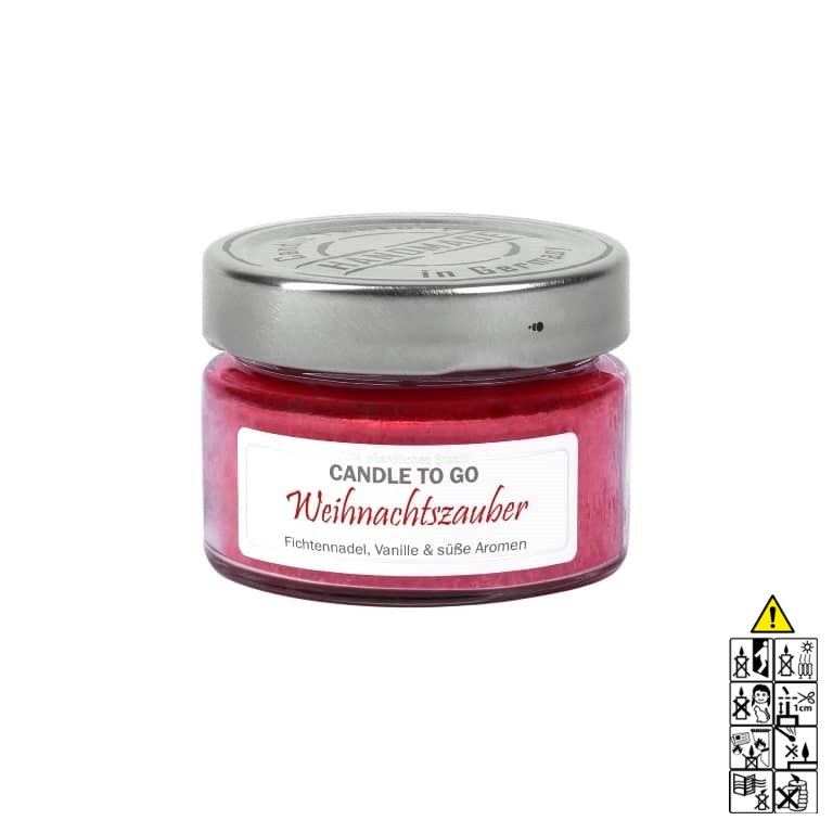 Hochwertige Duftkerze von Candle Factory Candle to Go Weihnachtszauber günstig in Kerzen Online Shop kaufen. Duftkerzen im Glas. Geschenkidee Candle to Go Weihnachtszauber