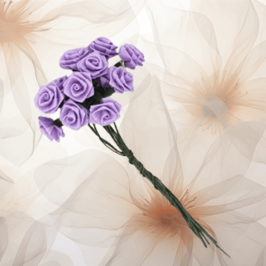 Dior-Rose ⌀ 14 mm in helllila für Hochzeitsanstecker - Büscherl